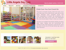 Tablet Screenshot of little-angels-day-care.com